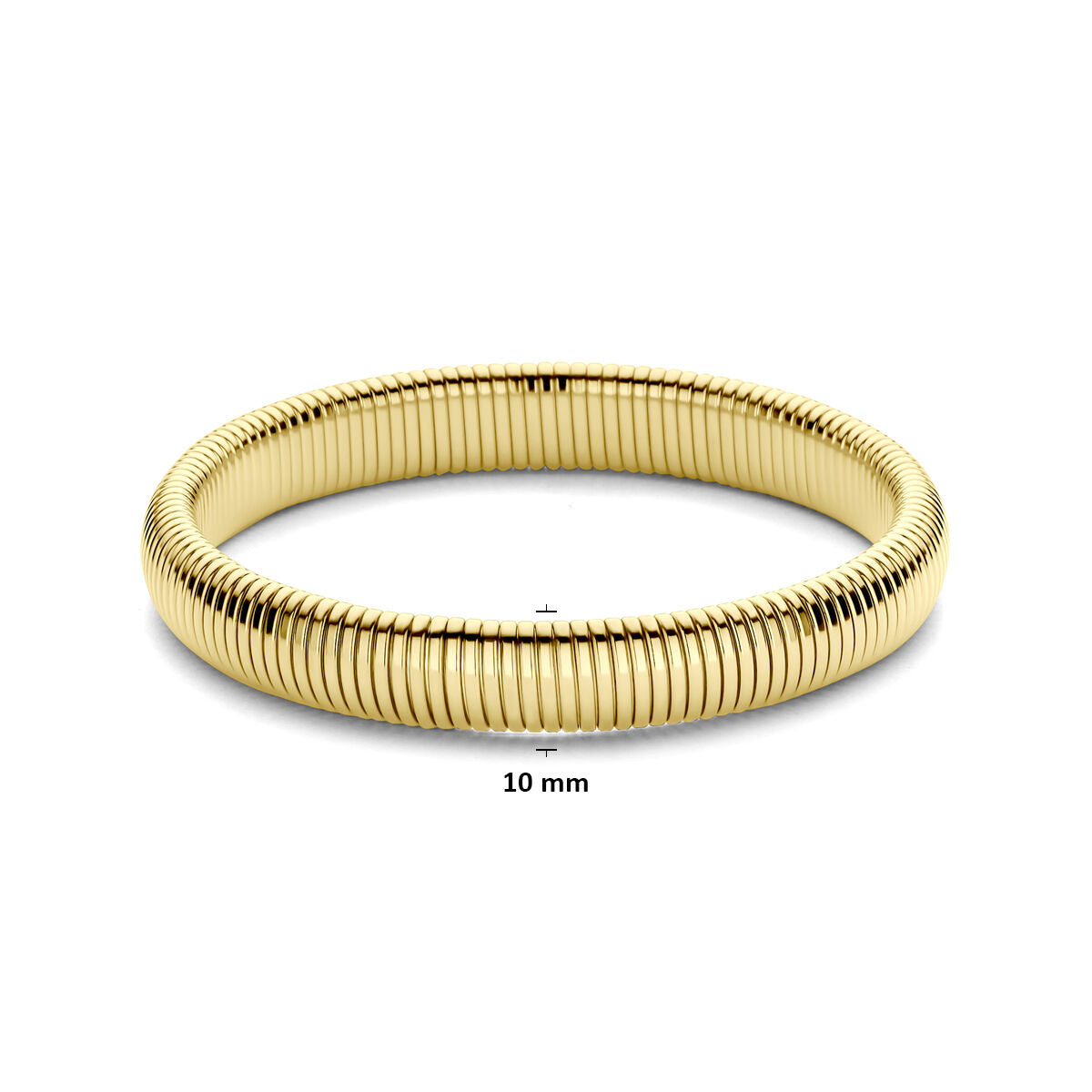 Bracelet tubogas en acier – plaquage ionique or jaune