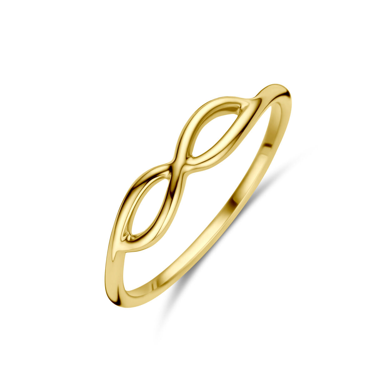 bague en or jaune 14K avec motif infini