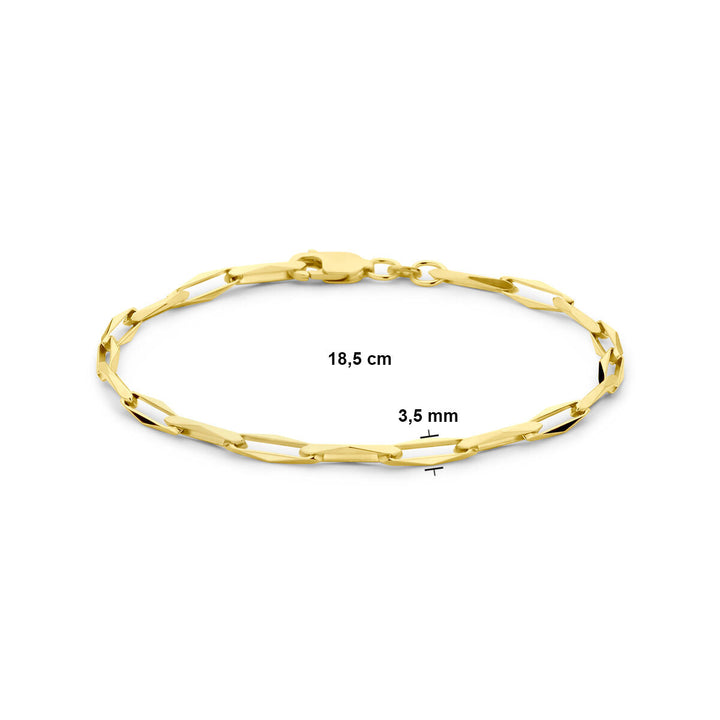 Gouden armband dames closed forever massief 14K