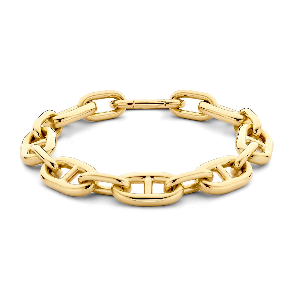 Bracelet en or jaune avec maillons 'Gucci', 14 carats, finition brillante, 20 cm.