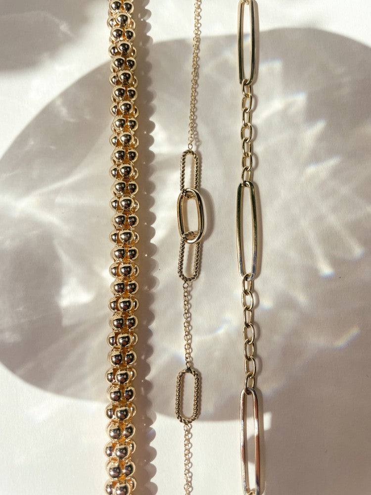 Bracelet en Or Jaune 14 Carats, 2,8 gr, 19 cm – Intemporel et Élégant