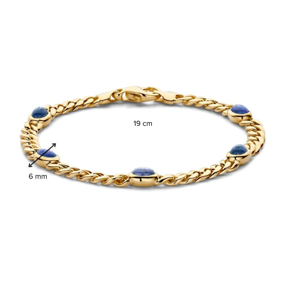 Bracelet or jaune saphir
