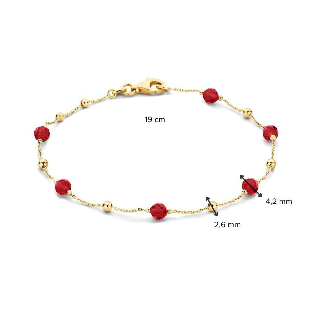 Bracelet or jaune zircone