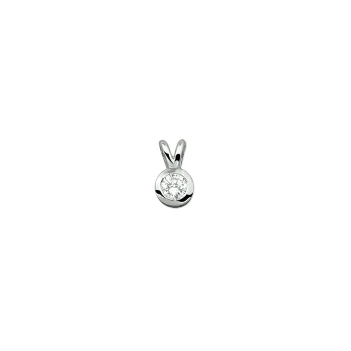 hanger zirkonia zilver gerhodineerd
