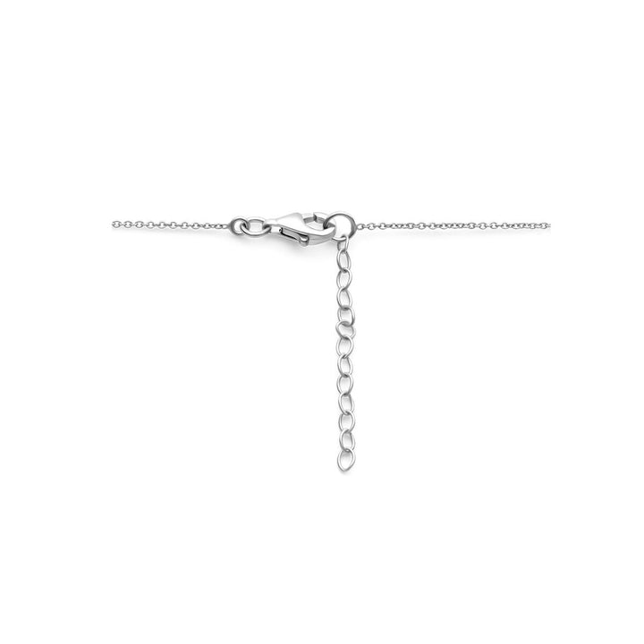 collier paard 36 + 3 cm zilver gerhodineerd