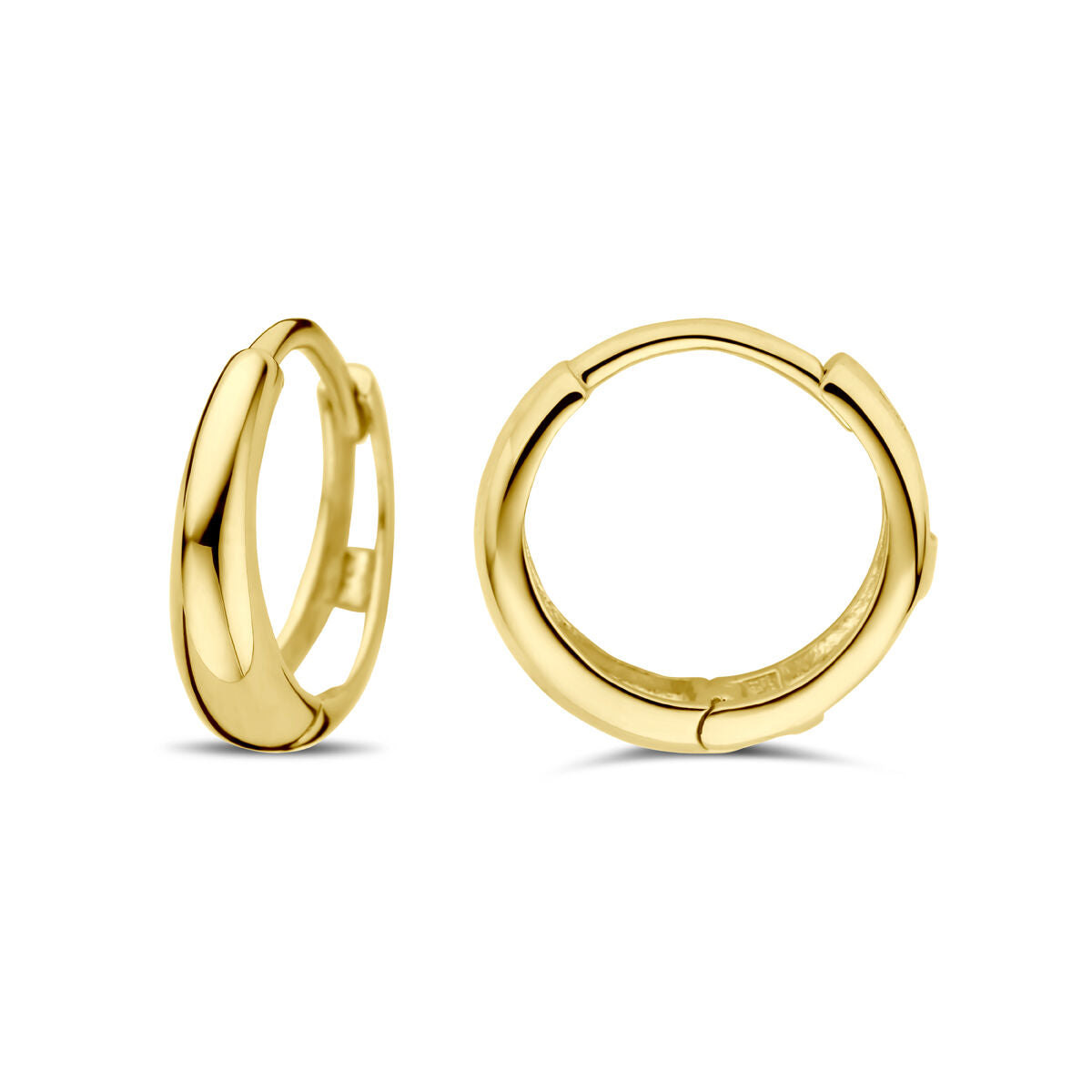 créoles 12,5 mm or jaune