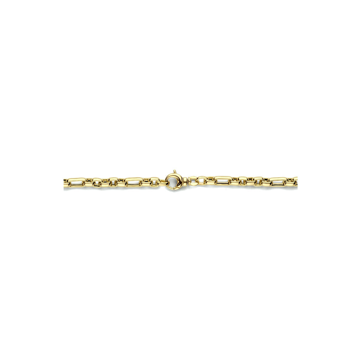 collier ancre 4,8 mm 45 cm or jaune 14K