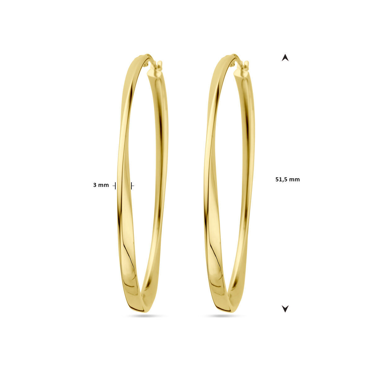 créoles 14K or jaune
