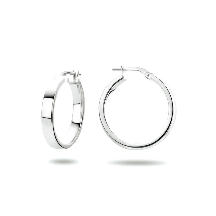 oorringen zilver gerhodineerd