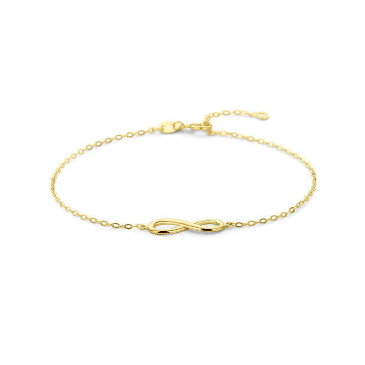 Gouden armband dames infinity 14K
