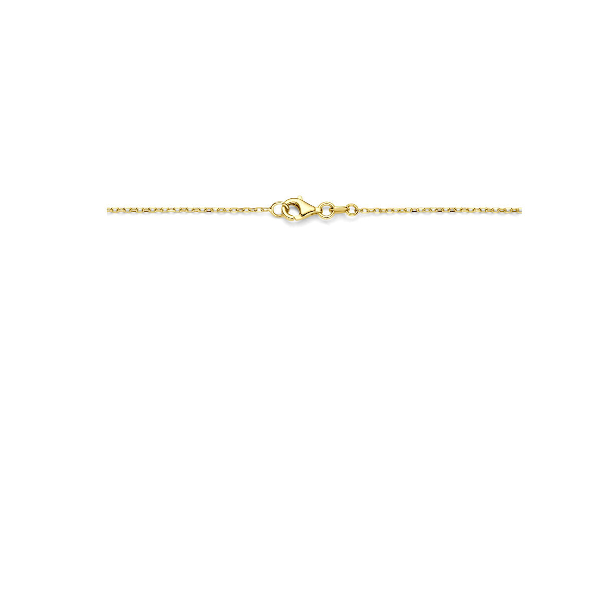 collier en or jaune 14k pour femme avec fermoir mousqueton