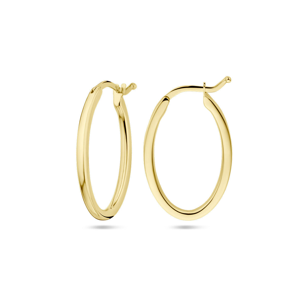 créoles ovales 14K or jaune