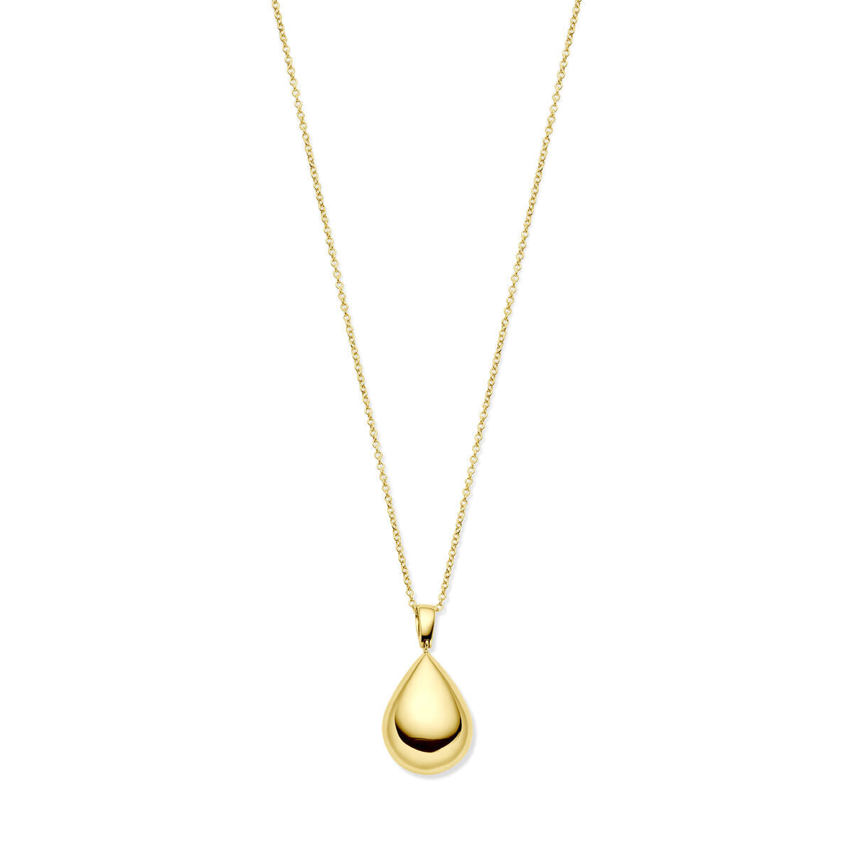 collier druppel 45 cm 14K geelgoud