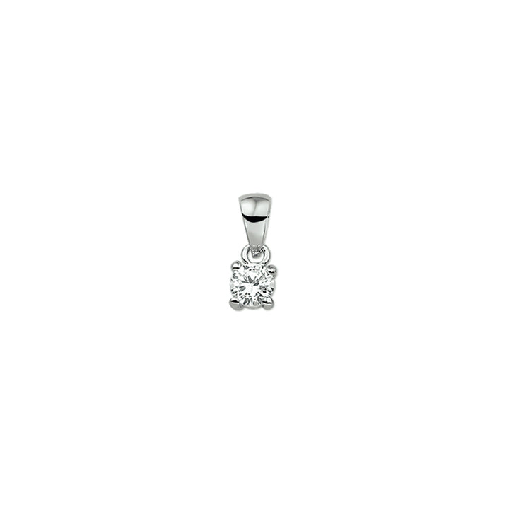 hanger zirkonia zilver gerhodineerd