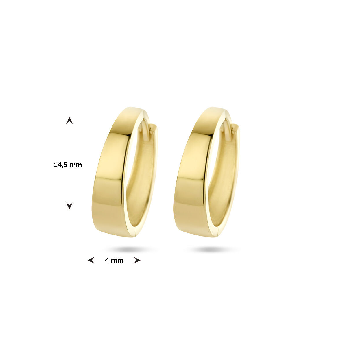 créoles 14K or jaune