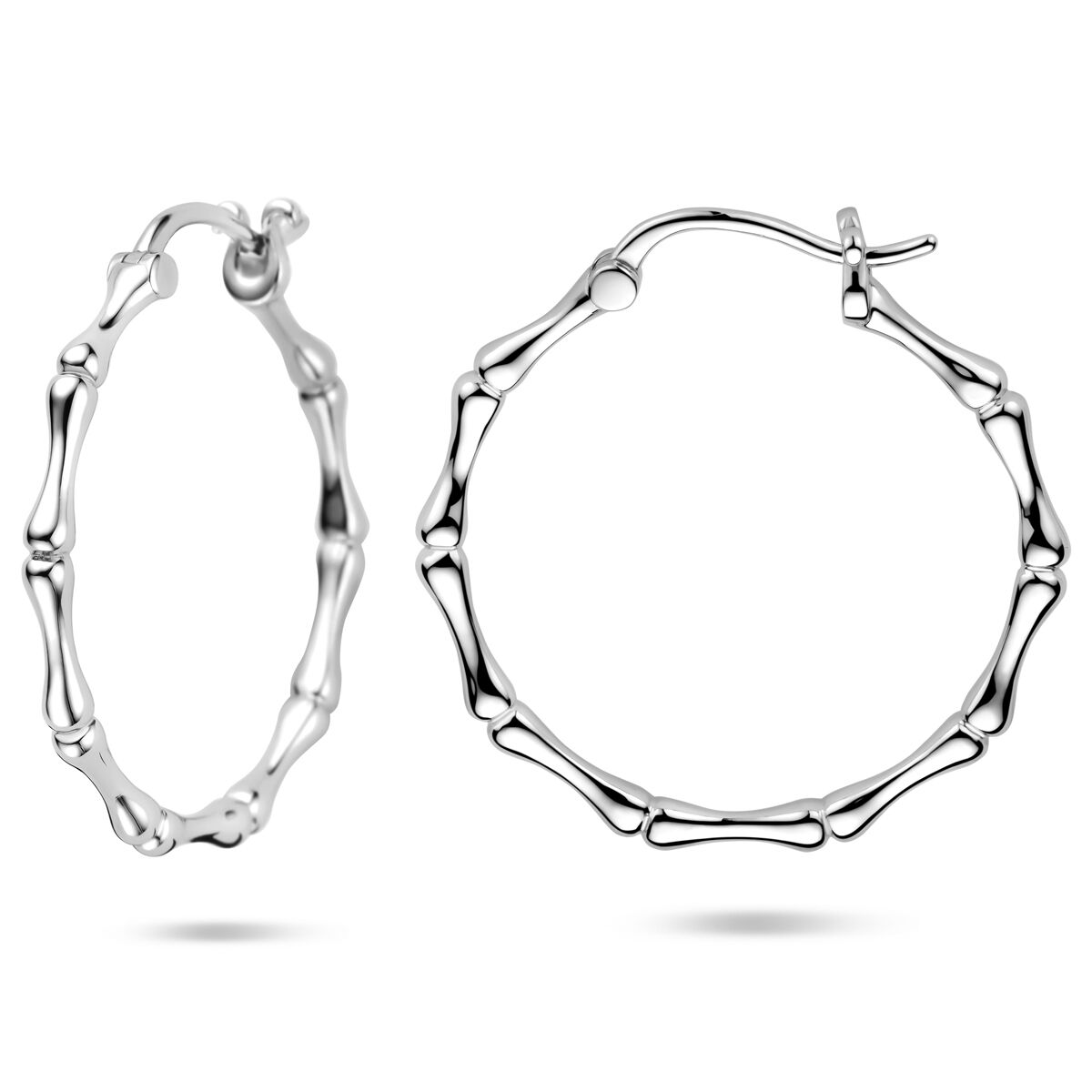 Créoles en argent – rhodié argent 925