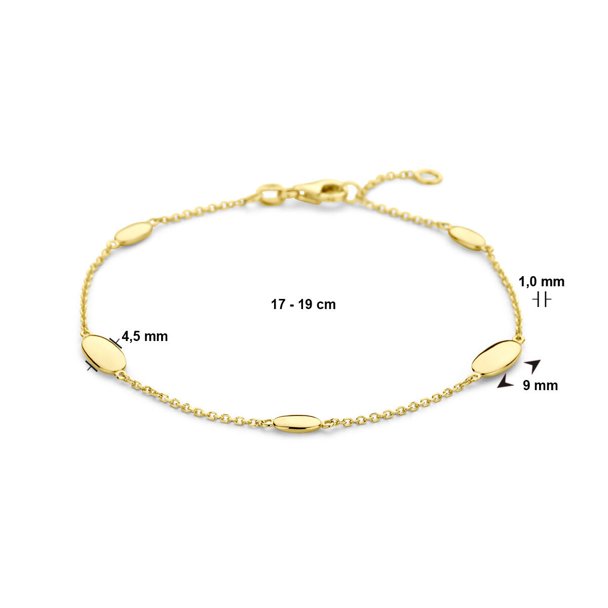 Bracelet en or pour femme panthère 14K