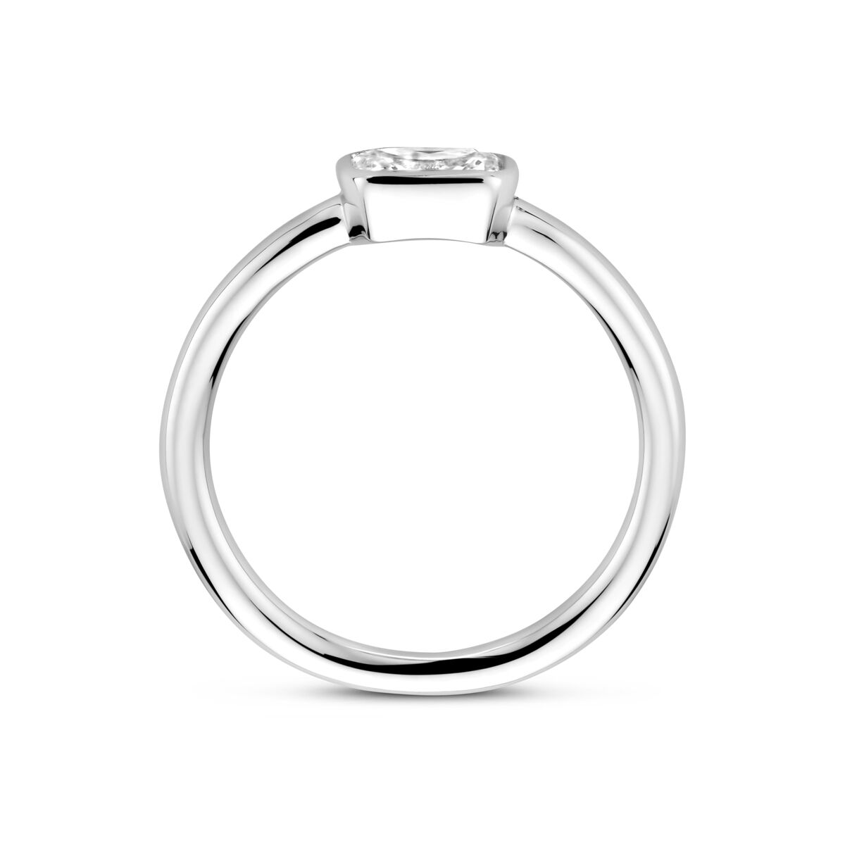 bague zircone argent rhodié