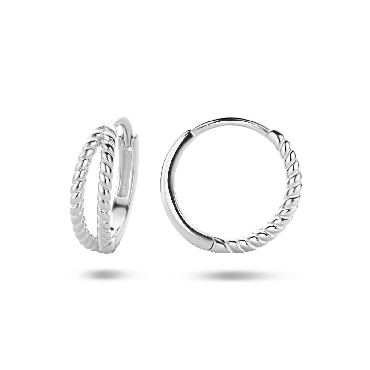 créoles argent rhodiées