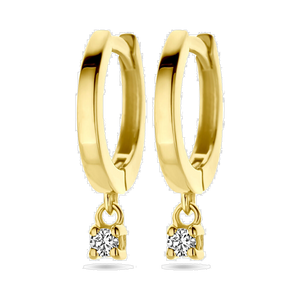 Boucles d’oreilles en or avec diamant
