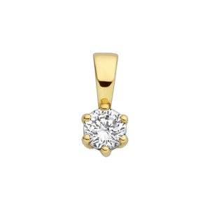 Pendentif en or avec pierre précieuse
