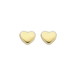 Boucles d'oreilles cœur en or