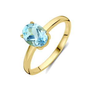 Bague en or avec pierre précieuse