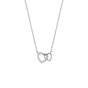 Collier en argent avec cœur