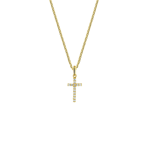 Collier en or avec croix