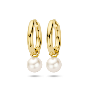 Boucles d’oreilles en or avec perle