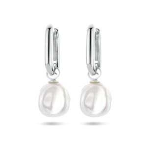 Boucles d’oreilles en argent avec perle