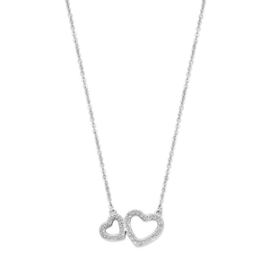 Collier en argent avec cœur