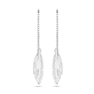 Boucles chaîne traversante en argent