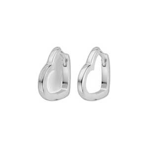Boucles d'oreilles cœur en argent