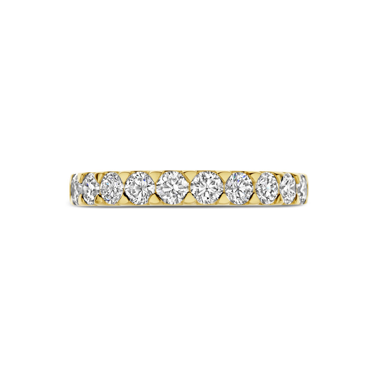 bague diamant cultivé en laboratoire 1.00ct h si or jaune 14K