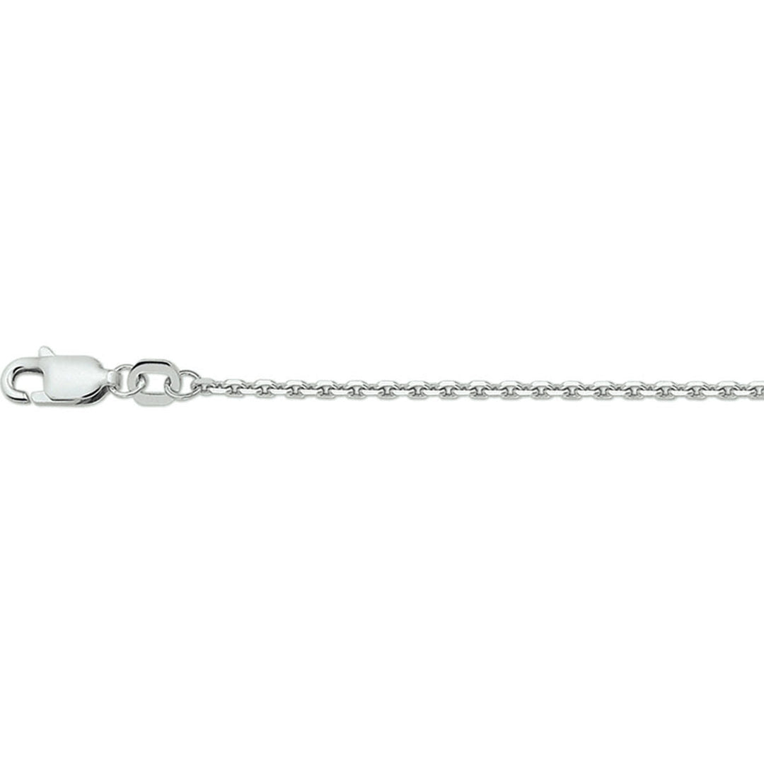 collier ancre plate 1,6 mm 41 + 4 cm argent rhodié