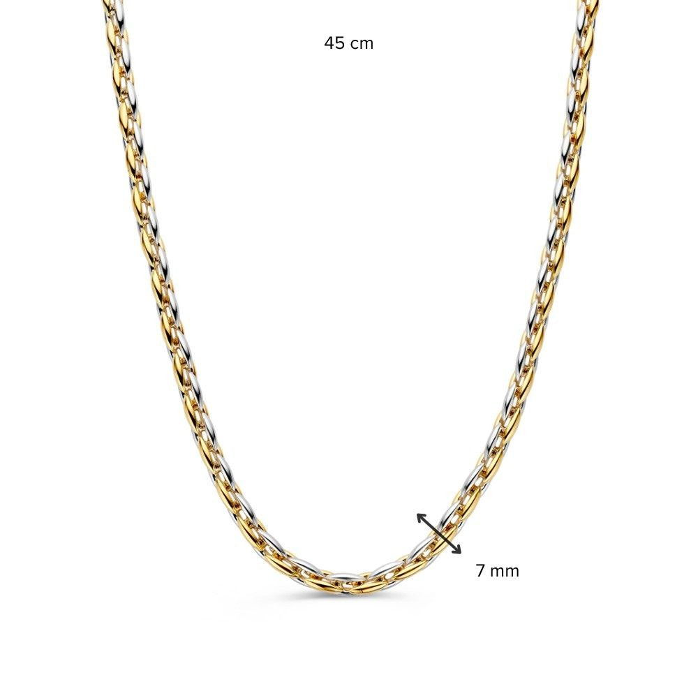 Collier bicolore