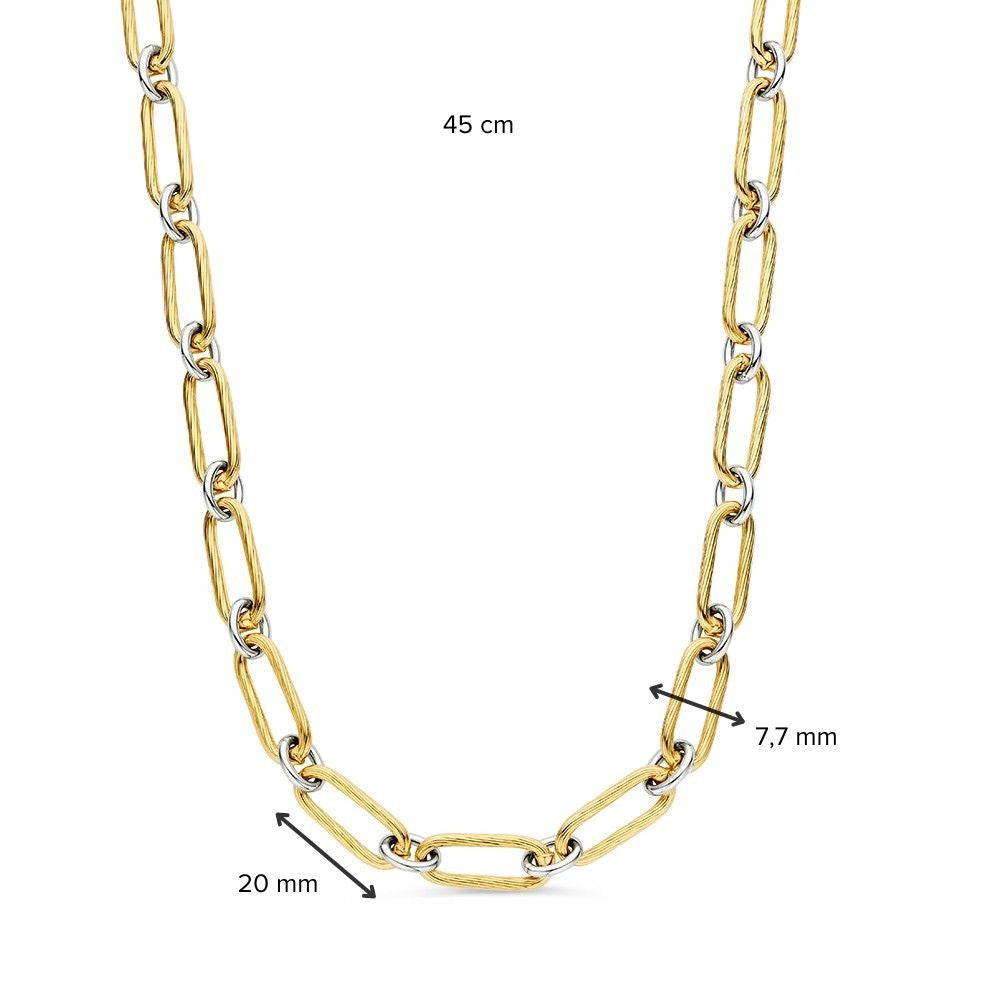 Collier bicolore