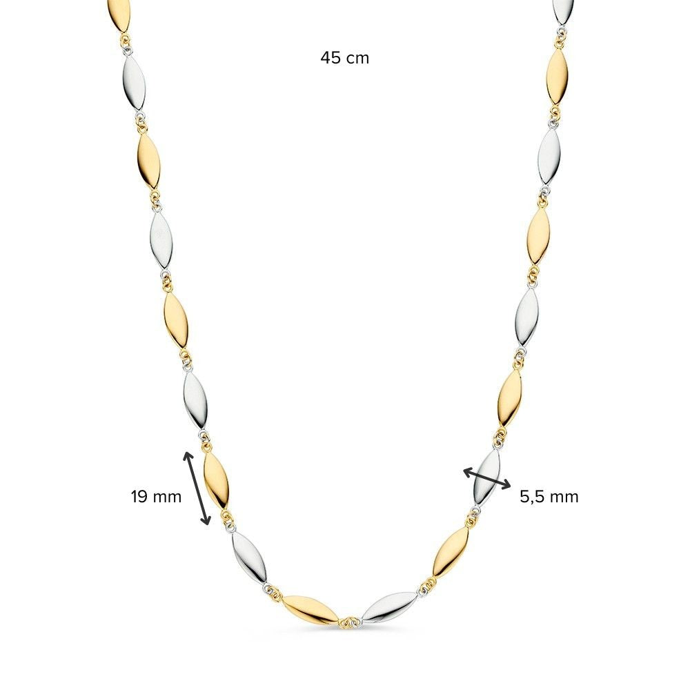 Collier bicolore