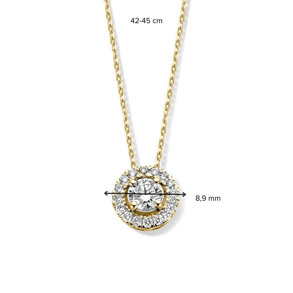 Collier Emma 0,50 crt. or jaune