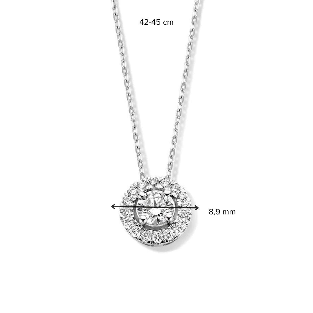 Collier Emma 0,50 crt. or blanc