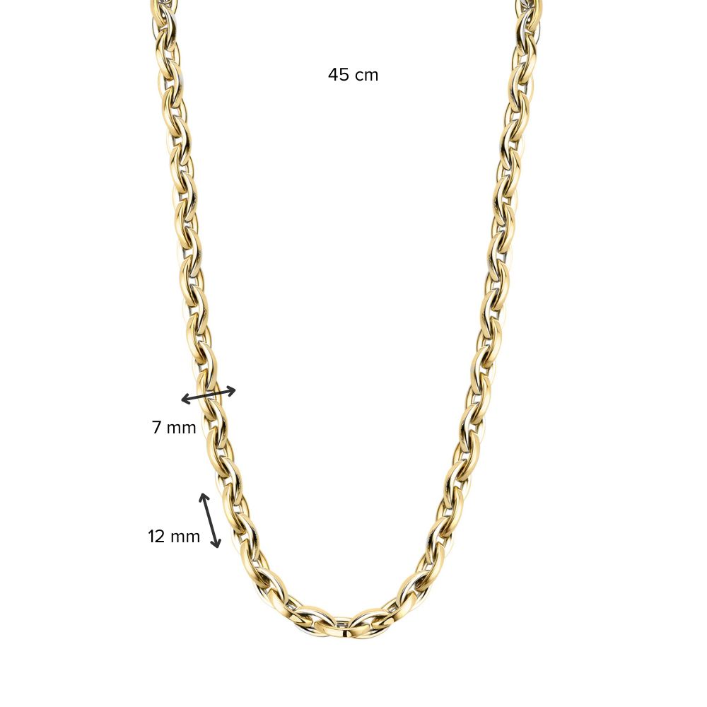 Collier en Or Jaune 14K pour Femme – Design Élégant et Intemporel