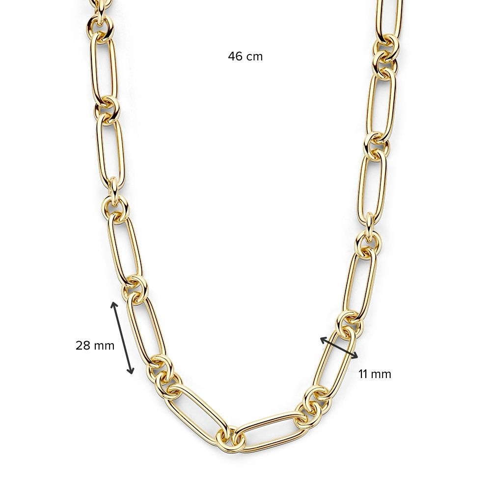 Collier en Or Jaune 14K avec Mailles Grosses – Bijou de Luxe pour Femme