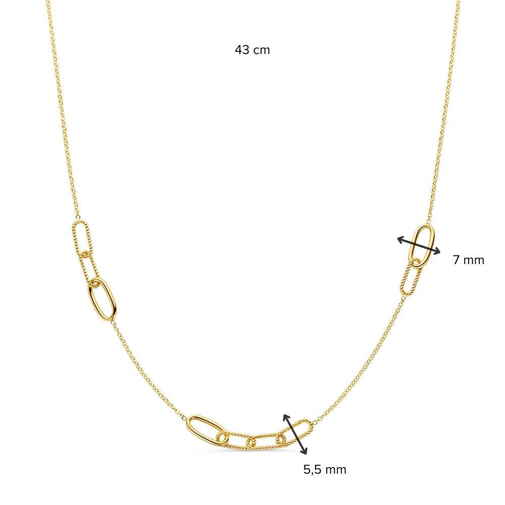 Collier en Or Jaune 14K – Bijoux de Luxe et Intemporel pour Femme