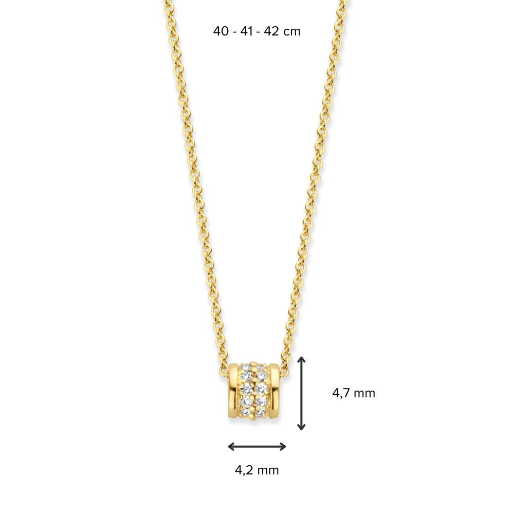 Collier en Or Jaune avec Diamant - 14 Carats Brillant Luxe