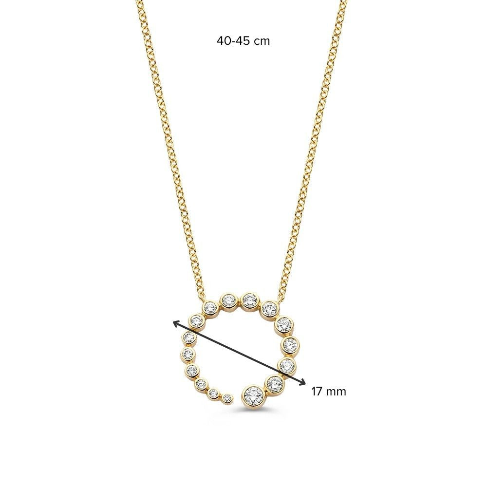 Collier en or éblouissant avec 0.50ct de diamants brillants