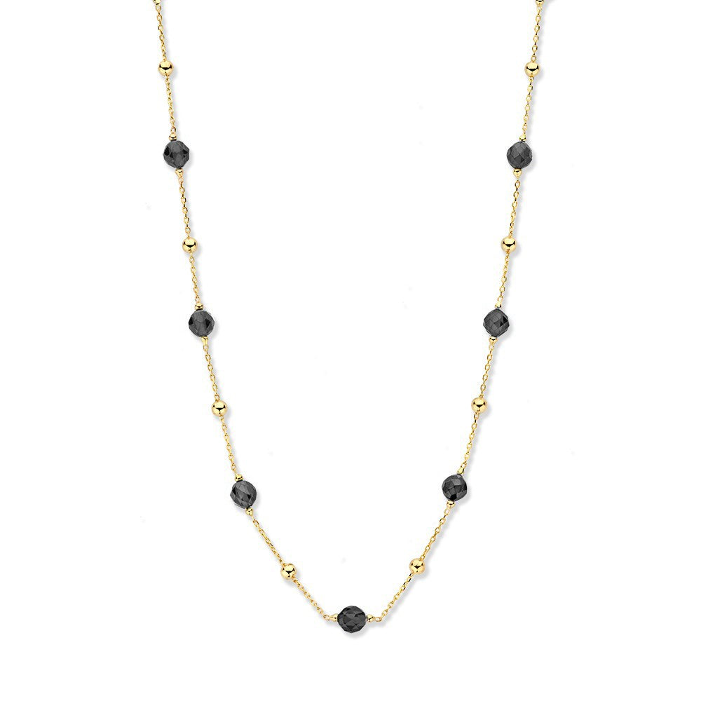 Collier geelgoud zirkonia