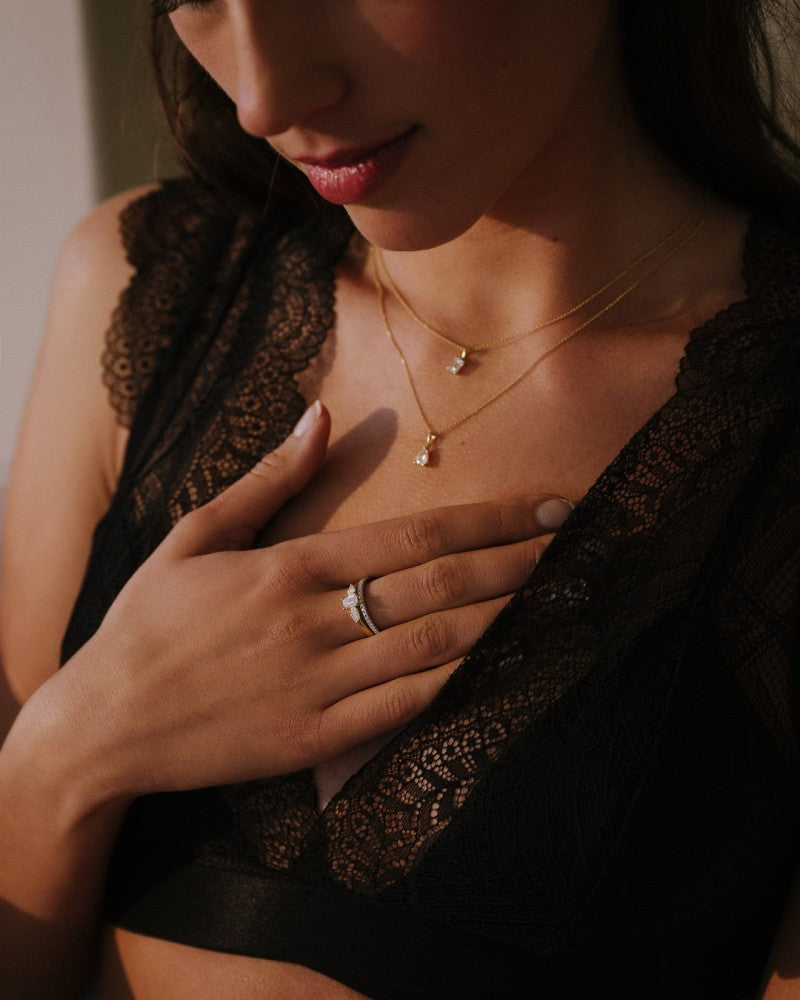 Collier Nora 0,50 crt. or blanc