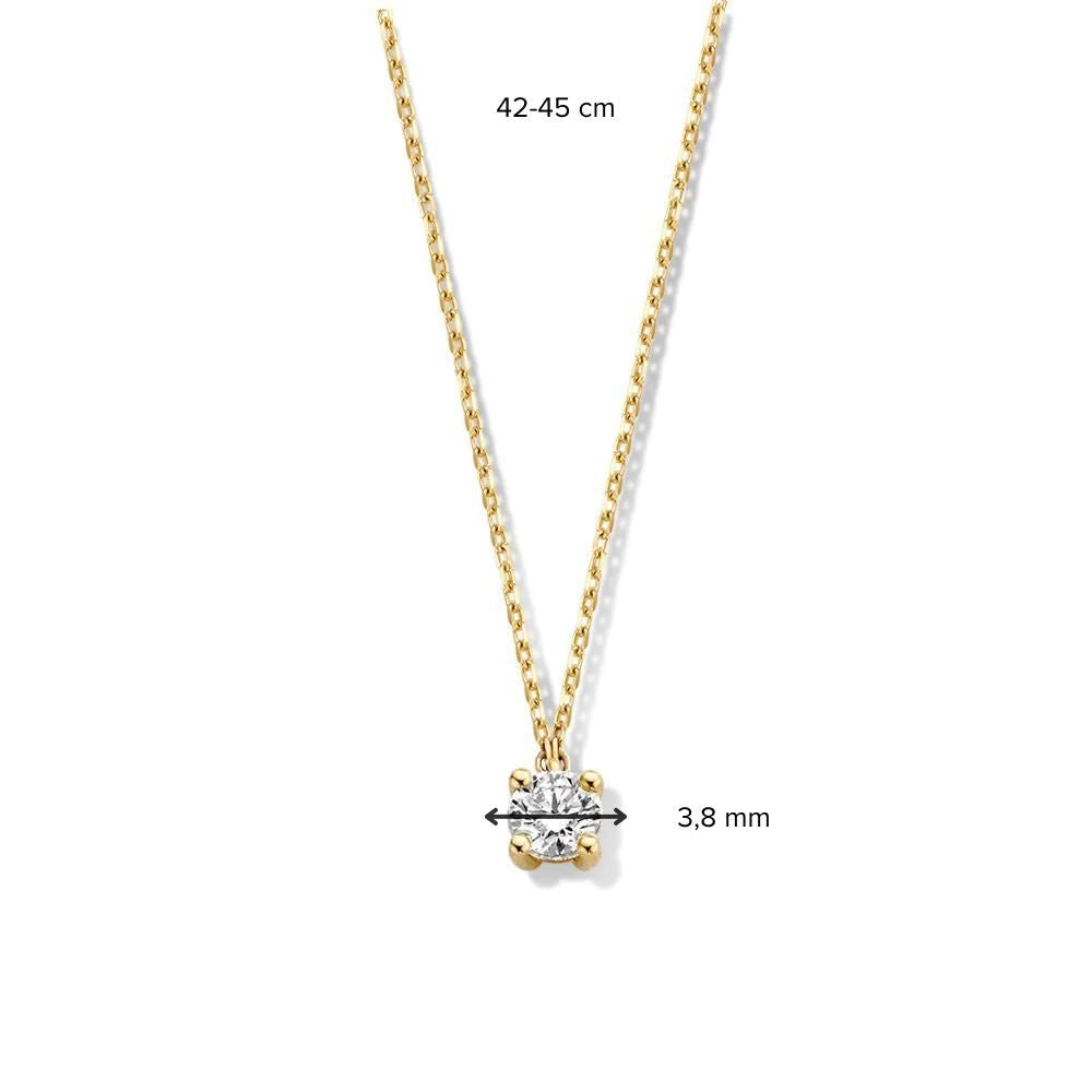 Collier Olivia 0,20 crt. or jaune