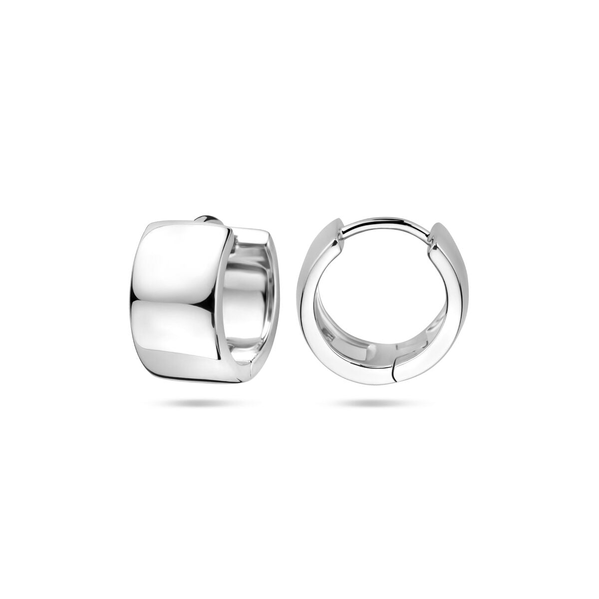 créoles 14 mm argent rhodié